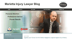 Desktop Screenshot of mariettainjurylawyer.com